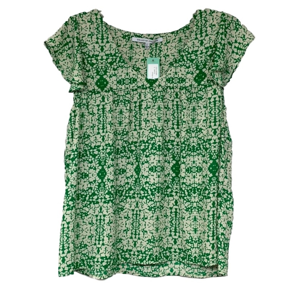 Pamelyn Flutter Sleeve Blouse Stitch Fix L NWT